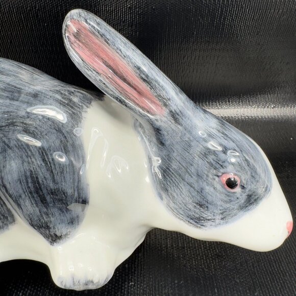 Vintage Italian Pottery Bunny Rabbit 12inch Ceramic Figurine Made In Italy VTG - Picture 6 of 15